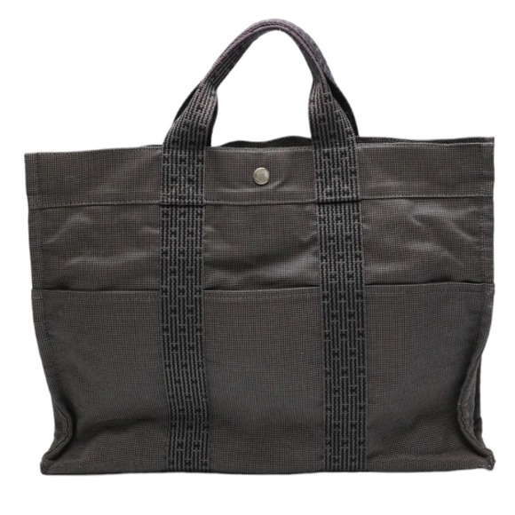 Hermes HERMES Bag Air Line Canvas Foult MM Grey,All Products : American Fashion Style Bags On Sale